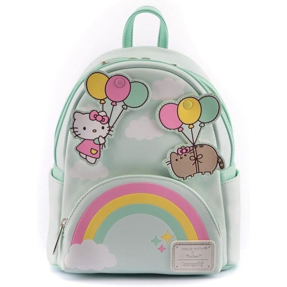 Loungefly Hello Kitty Balloons Rainbow Double Strap Shoulder Bag Purse - NWT